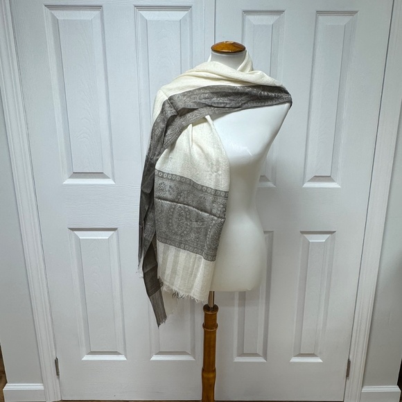 Cashmere Paisley Pattern Pashmina Scarf 78